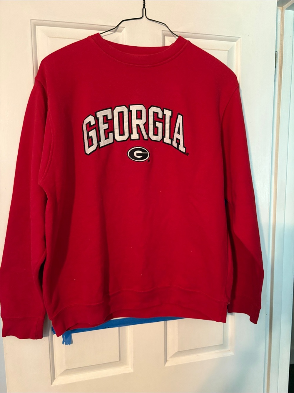 Soffe Red Georgia Crewneck Sweatshirt - Picture 2 of 3
